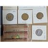 Image 3 : 3 Rolls of Pennies 1990s, Foreign Coins, And Canadian Dime Book