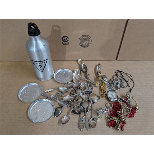 Lot of Misc. (guess Water Bottle, Jewelry, and etc.)