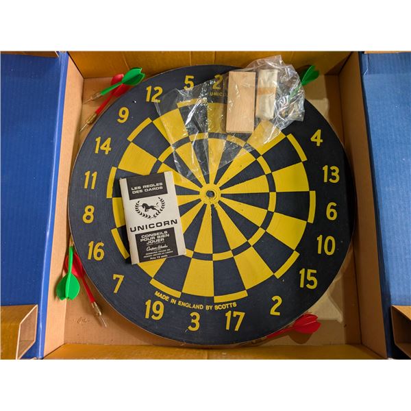 made in England Unicorn Hang Up Dart Game W/ Original Box
