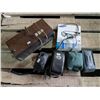 Image 1 : Lot of Cameras W/ bags and Vintage Alarm System and Samsung 3D Glasses (Non tested)