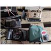 Image 5 : Lot of Cameras W/ bags and Vintage Alarm System and Samsung 3D Glasses (Non tested)