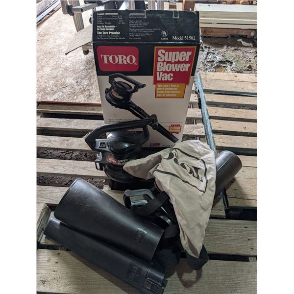 Working TORO Super Blower Vac w/ Bag (Not tested) w/ Original Box and Parts