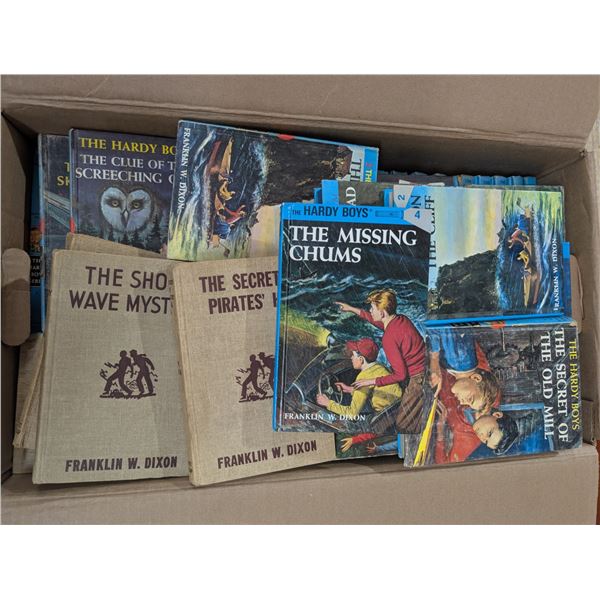 Box of Vintage Hardy Boys Books and etc. Vintage Books