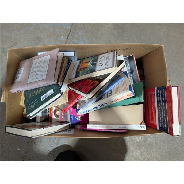 Box full of Various Books (Fantasy, Cooking, History,and etc.)