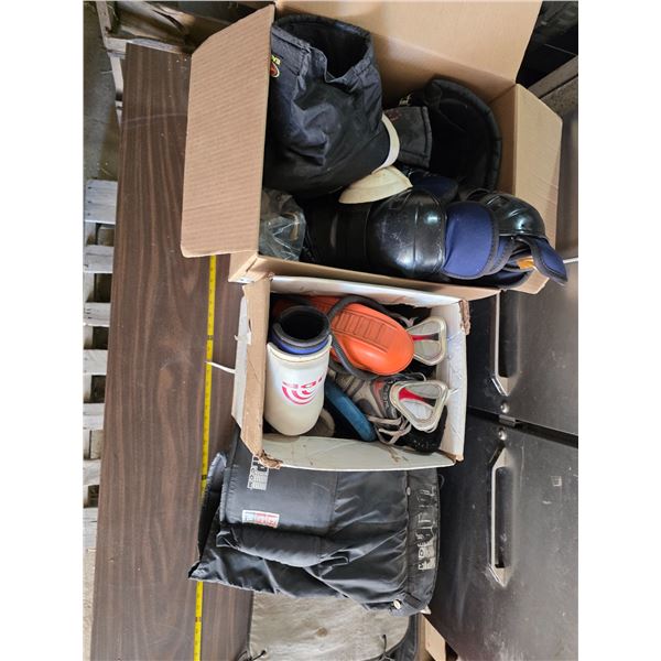 Lot of various sports equipment