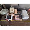 Image 1 : Lot of various kitchenware- toaster, kettle, muffin tray