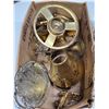 Image 2 : Lot of brass items- salt and pepper shakers