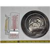 Image 1 : Esso thermometer and  hub cap