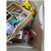 Image 3 : Tub with lid filled with collectable items