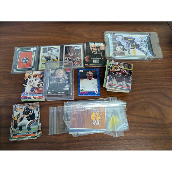 Lot of Various Types of Trading cards (Panini, UD, Football, Hockey, and etc.)