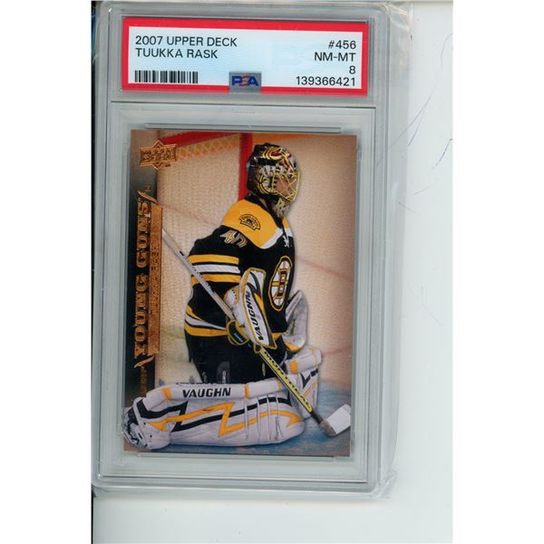 2007 Upper Deck Tuukka Rask #456 NM-MT Grade 8