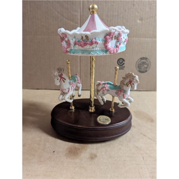 The S.F. Music Box Co. Rose Bouquet Carousel Collection music Box