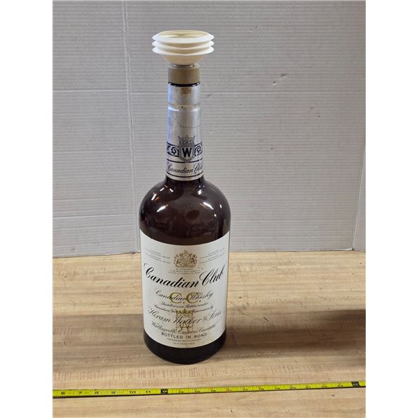 Canadian club bottle of whisky