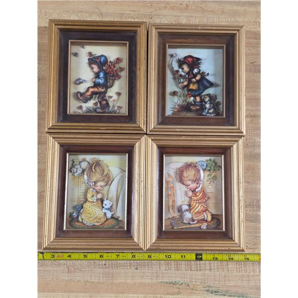 4 pictures in frames- 6x7"