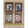Image 1 : 4 pictures in frames- 6x7"