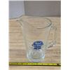 Image 1 : Embossed blue ribbon beer pitcher- 9"H