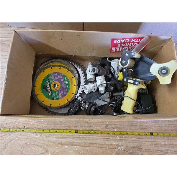 Lot of various hardware - saw blades