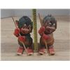 Image 1 : Vintage Norwegian Henning hand-carved wooden troll figurines.
