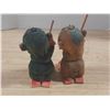 Image 3 : Vintage Norwegian Henning hand-carved wooden troll figurines.