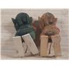 Image 4 : Vintage Norwegian Henning hand-carved wooden troll figurines.