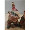 Image 2 : (3) Vintage Henning Engelsen Norwegian hand-carved wooden troll figurine featuring a princess on its