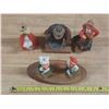 Image 2 : Vintage hand-carved Norwegian wooden figurines.