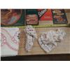 Image 5 : Collection of vintage collectibles including Eaton's catalogs and handcrafted textiles, etc.