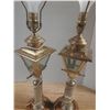 Image 5 : (2) Vintage Lamps - Height 31" (Working) (No Shade Available)