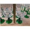 Image 2 : Vintage Luminarc French beehive stem wine glasses with etched grape designs