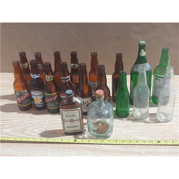 Collection of Vintage Glass Bottles.
