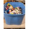 Image 2 : Tote with various collectables and sewing supplies