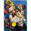 Image 3 : Tote with various collectables and sewing supplies