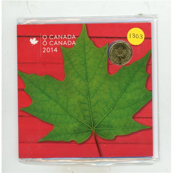 2014 Oh Canada 5-coin set. Includes Maple Leaf Loonie, only available in this set. Unopened.