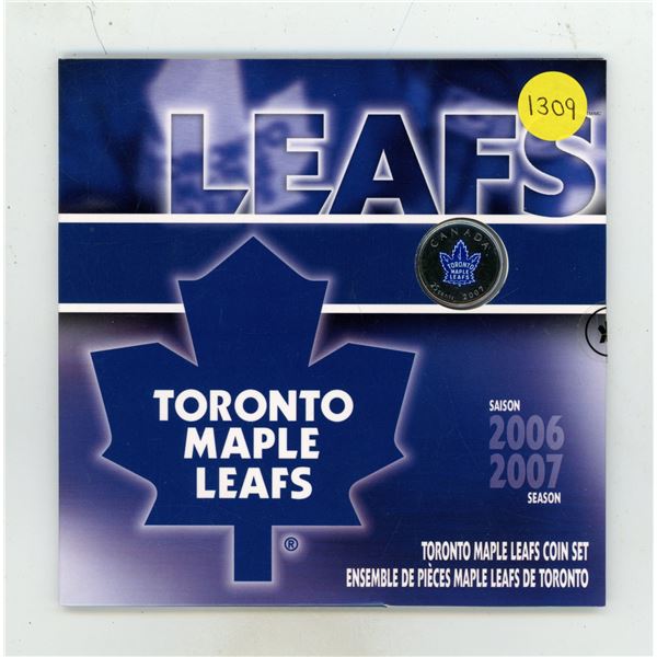2006 – 2007 Toronto Maple Leafs Coin Set. (Unopened)
