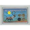 Image 1 : The Americana Series: North American Wildlife. Contains a 1967 rabbit nickel, 1986 beaver 5 Cents, 1