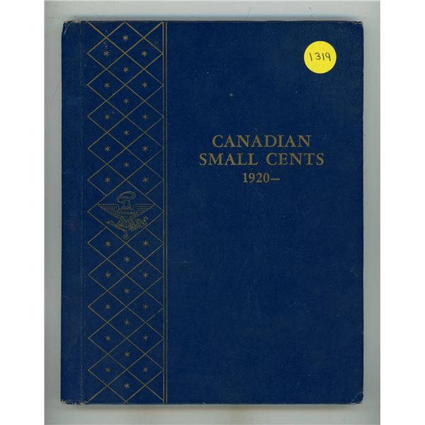 Canadian Small Cent Collection 1920 – 1969. Missing only the Key Dates 1922 – 1925
