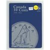 Image 1 : Empty Canadian 10 Cents 1920 – Date album. Uni-Safe. Used.