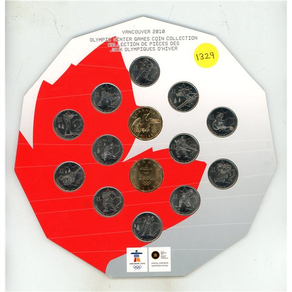 2010 Vancouver Olympic Games Coin Collection. 14-coin set. Unopened.