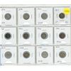 Image 1 : Set of 12 Canadian Silver 5 Cents. 1893 – 1920. Coins grade up to VF20.
