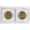 Image 2 : Set of 2 1965 Saskatchewan Diamond Jubilee Medals. Includes no tail on horse and scarce tail on hors