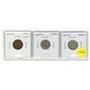 Image 1 : Set of 3 Newfoundland Year Set. Includes 1942 Cent, 1942c Silver 5 Cents and 1942c Silver 10 Cents. 