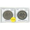 Image 1 : Set of 2 1968 Regina Trade Dollar. Includes Large Date Magnetic and Small Date Non-Magnetic.