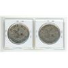 Image 2 : Set of 2 1968 Regina Trade Dollar. Includes Large Date Magnetic and Small Date Non-Magnetic.