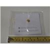 Image 3 : Canada Remembers pin. Gold Maple Leaf with Red Poppy. Housed in its original unopened Veterans Affai