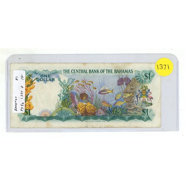 Bahamas. 1974 $1. Fish and coral. Fine.