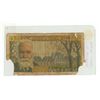 Image 2 : France. 1960 5 Francs. Louis Pasteur. Good with missing piece and tears.