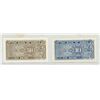 Image 2 : South Korea. 1962 set of 2 notes: 10 Jeon and 50 Jeon. Uncirculated.