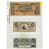 Image 1 : Set of 3 Counterfeit Confederate States of America notes. 1864 10 Dollars, 1864 50 Dollars and 1861 