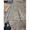 Image 1 : 54" wrought iron bed frame with rails
