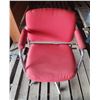 Image 1 : Red Colour Steel Frame Office Chair. (Height 36")